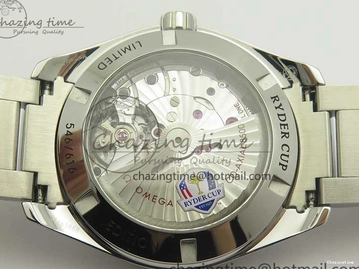 0121 Bright Aqua Terra Master Ryder Cup Edition VSF 1:1 Best Edition White Textured Dial on SS Bracelet A8500 Super Clone 8018